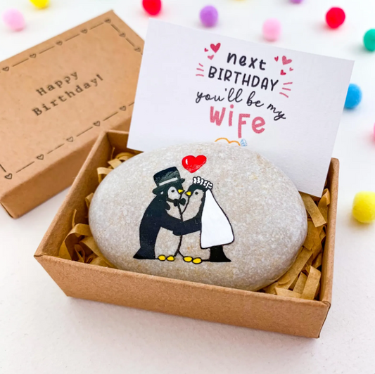 Penguen Figürlü Çift